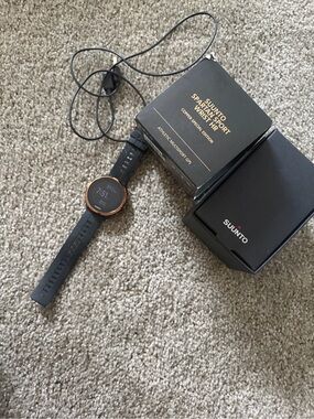 Suunto Black and Rose Gold Fitness GPS Watch
